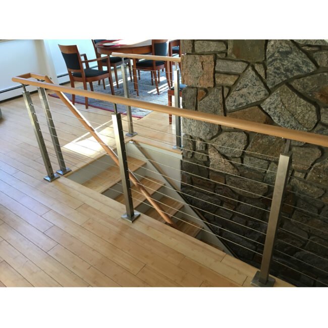 Square Post Rope Net Railing Stainless Steel Square Post Cable Railing GRT- CR01 - GRT Building ...