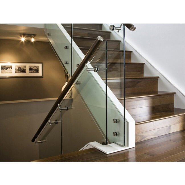 Interior Standoff Glass Railing Stair Railing GRTSDR01 GRT Building