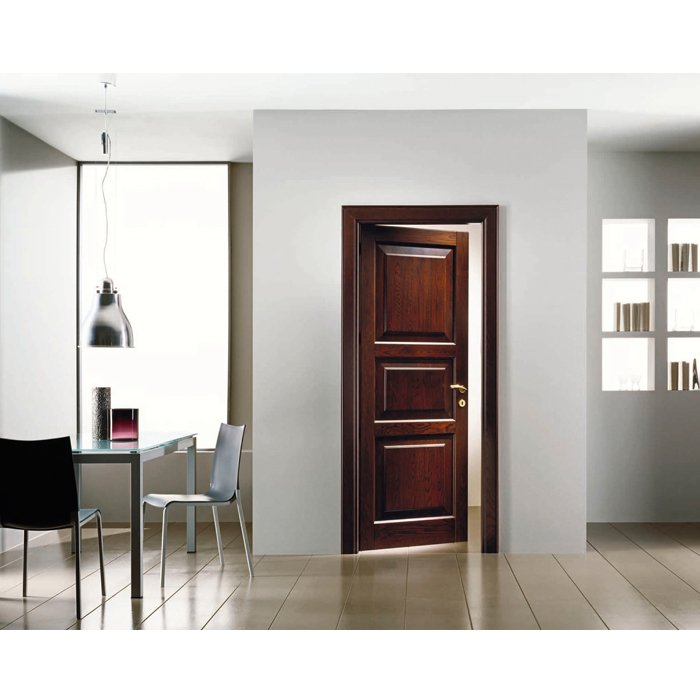 Interior Wood Door Solid Wood Molded Door GRT- IWD06 - Image 2